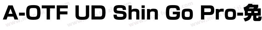 A-OTF UD Shin Go Pro字体转换